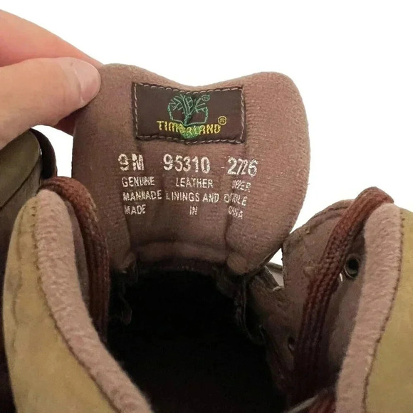 Timberland Boots Women’s 9M Euro Hiker Brown FULL GRAIN LEATHER Ankle Hiking - Picture 9 of 11
